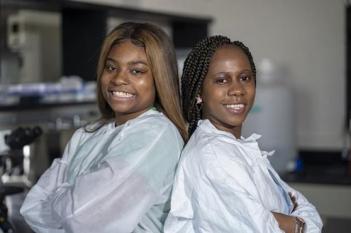 Shamya Harris (left) and Rachael Nassimbwa (right)